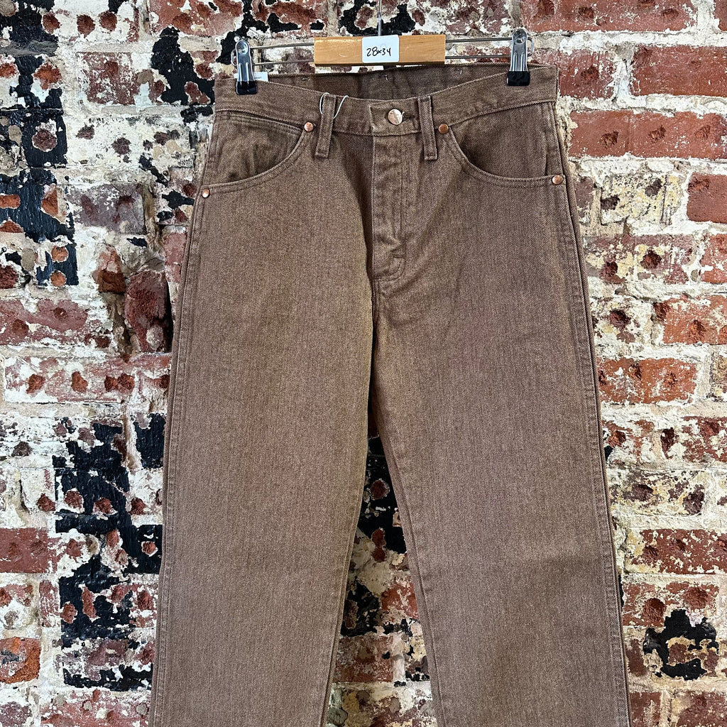Wrangler Mens 28X34 Brown Jeans NEW