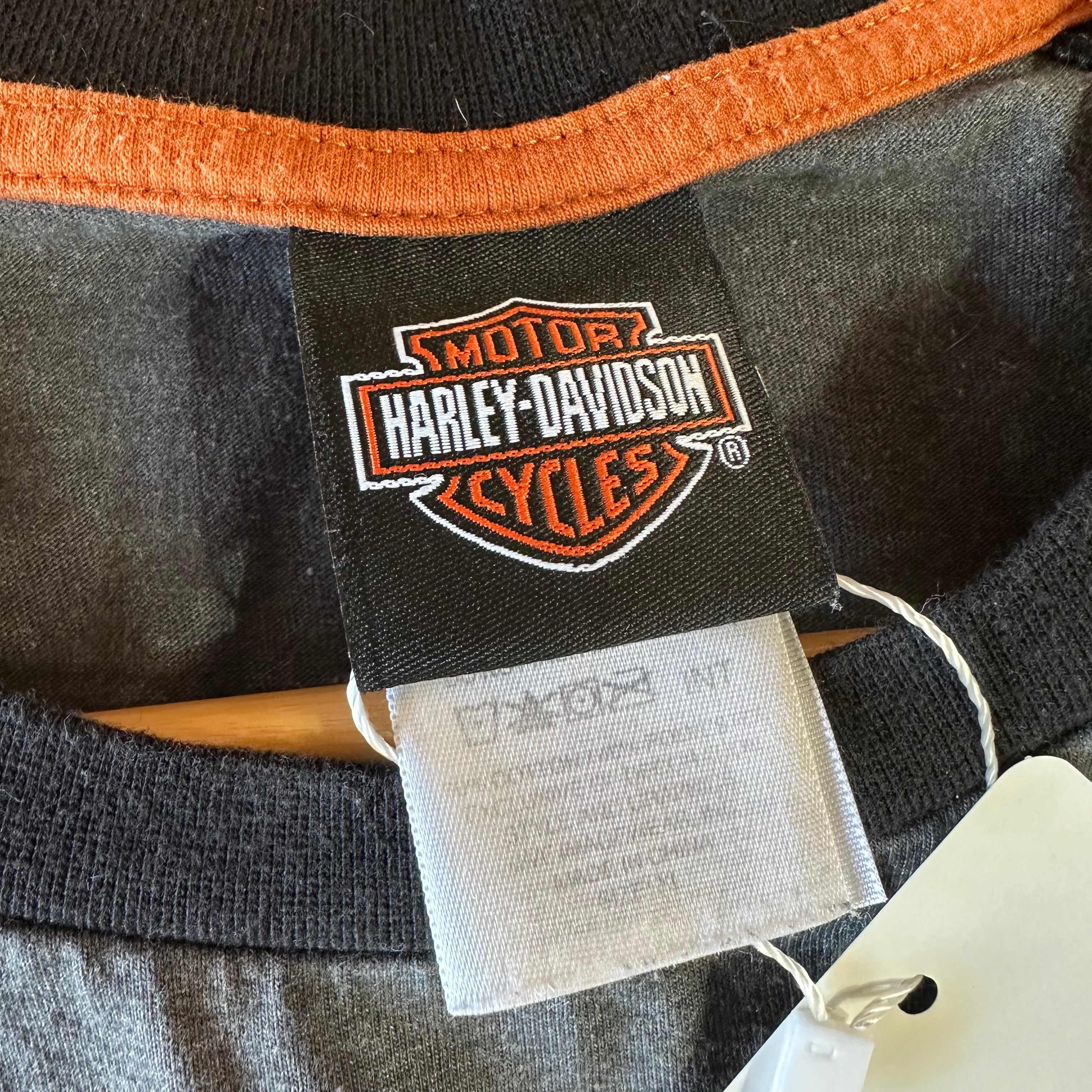Harley Davidson New Orleans T-Shirt Mens XL Black Gray Biker Short Sleeve