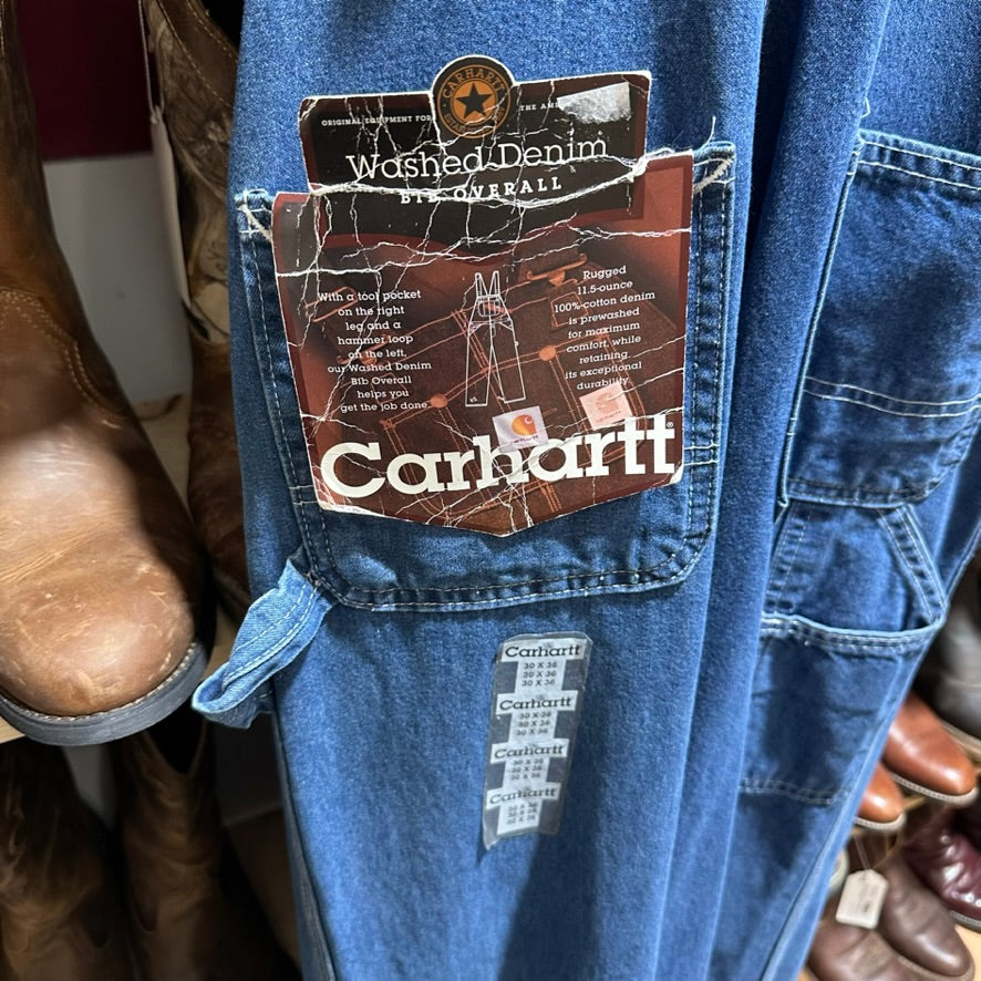 VTG Carhartt Mens 30x36 Jean Bibs NEW