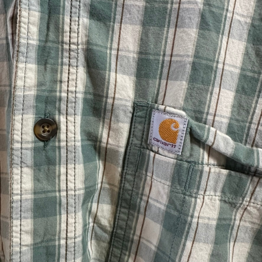 Carhartt Mens XL Tall Short Sleeve Button Up