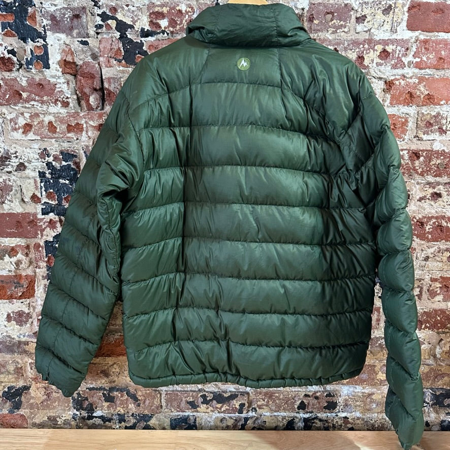 Marmot 800 Fill Men's Large Green Puffer Jacket