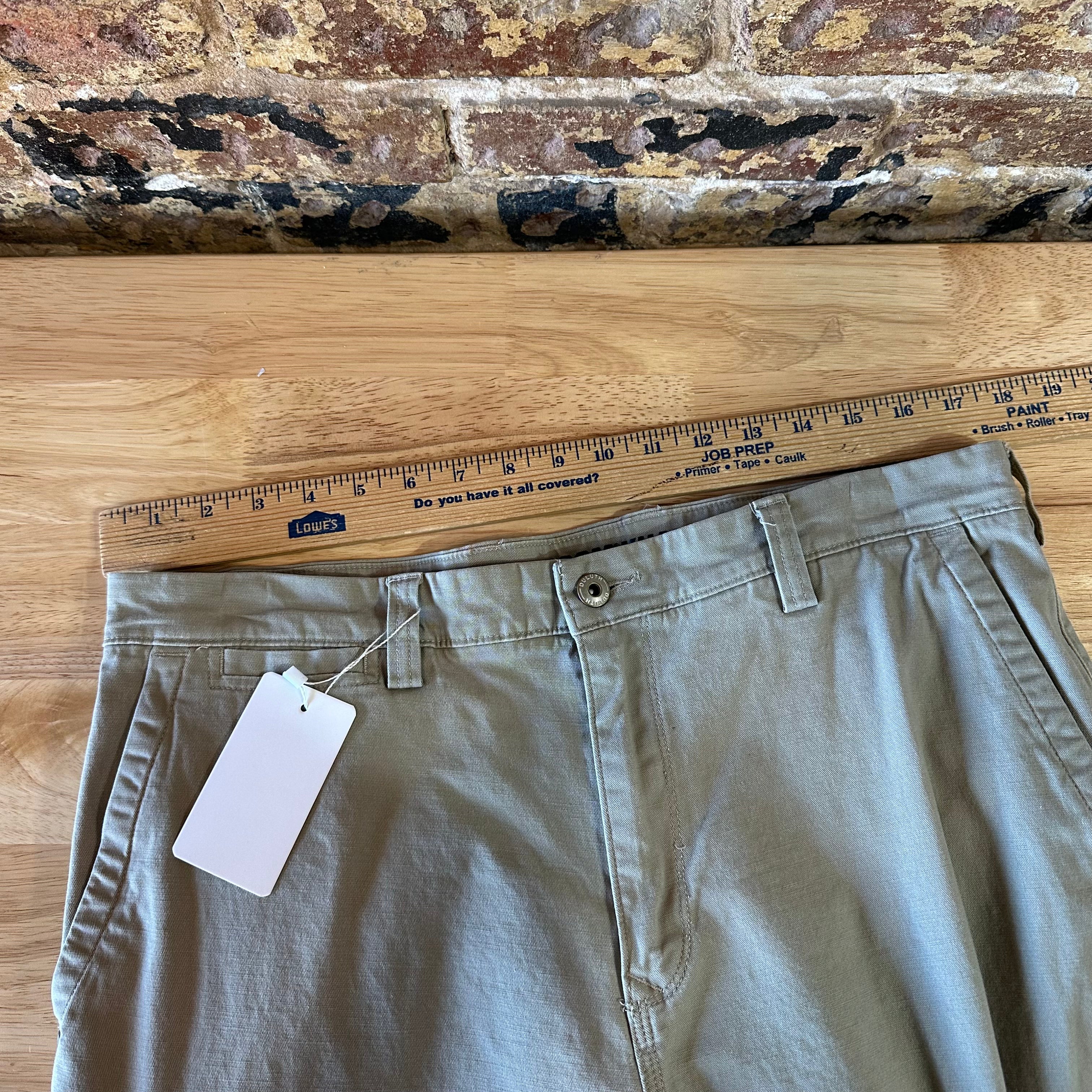 Duluth Trading Pants Mens 34x34 Biege Flex Ballroom Khakis Outdoor Casual