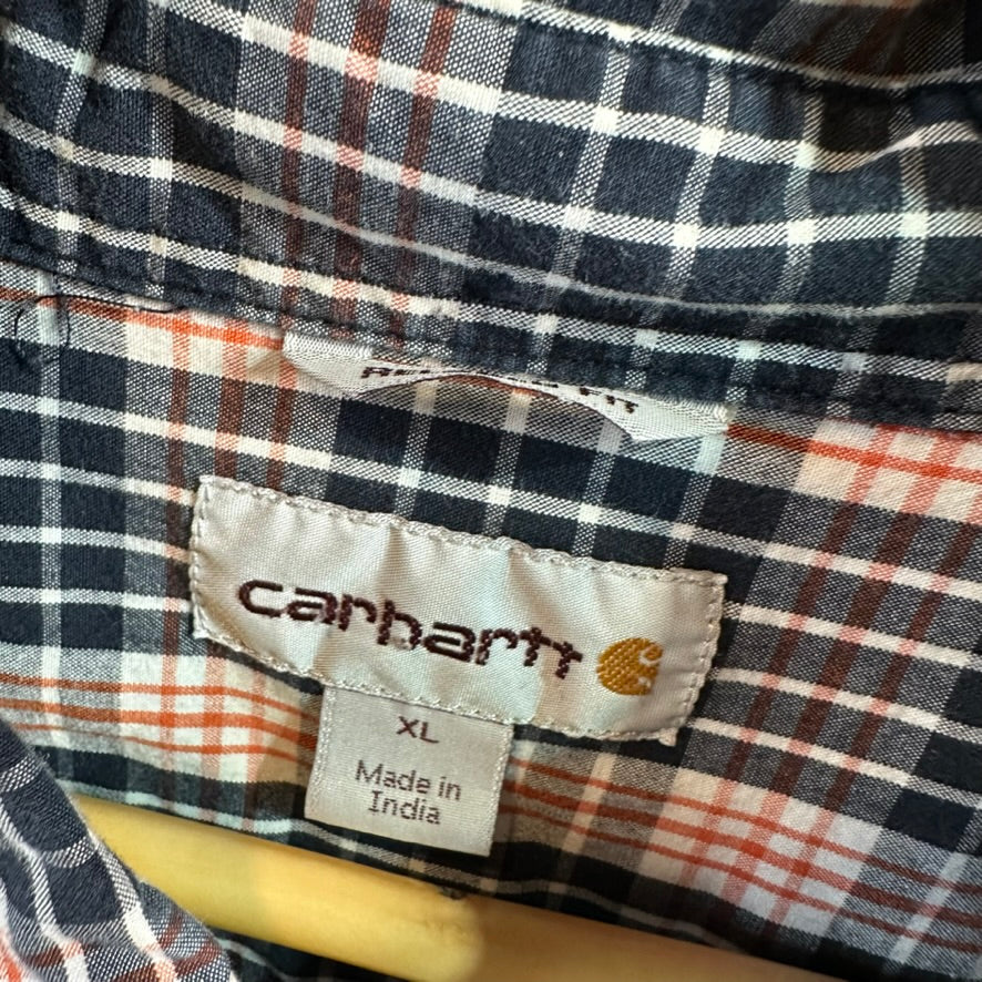 Carhartt Mens XL Short Sleeve Button Up