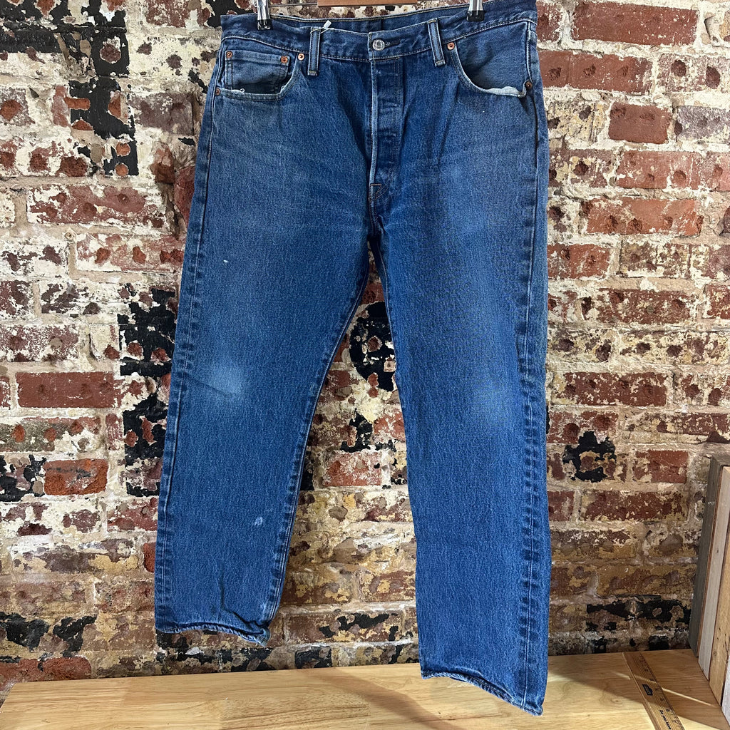 Levis 501 Mens 36x29 Blue Jeans