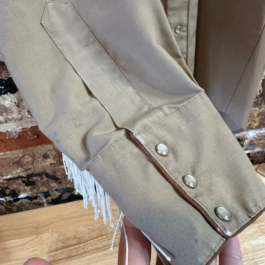 VTG Karman Mens Medium Western Fringe Shirt