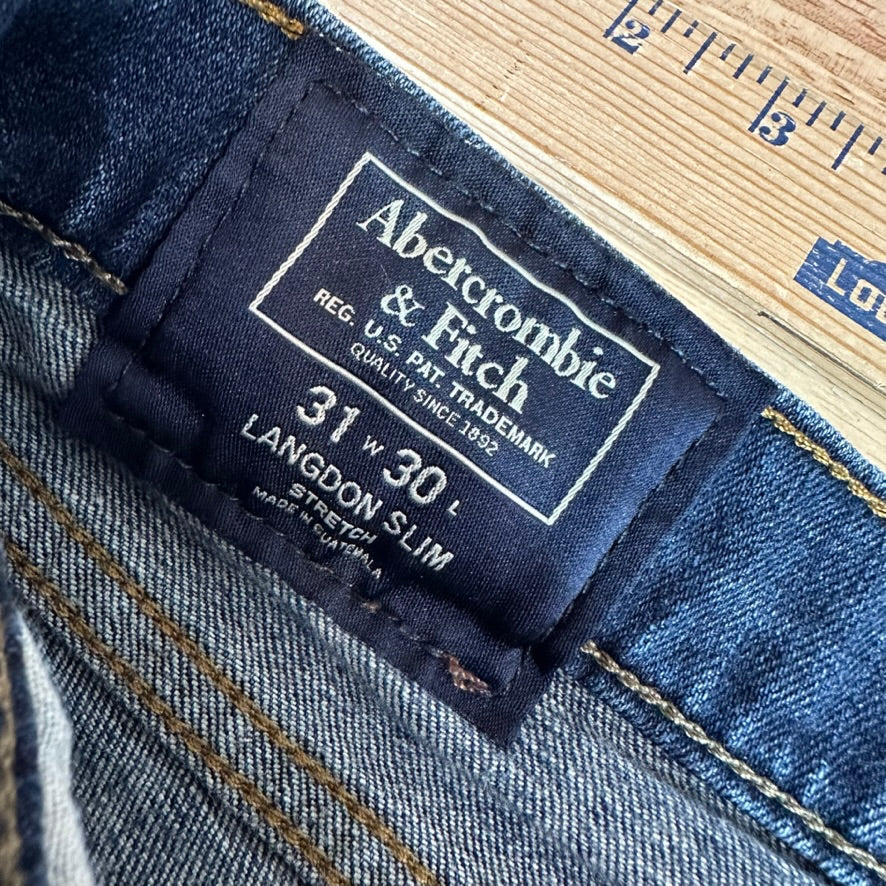 Abercrombie Fitch Mens 31x30 Blue Jeans
