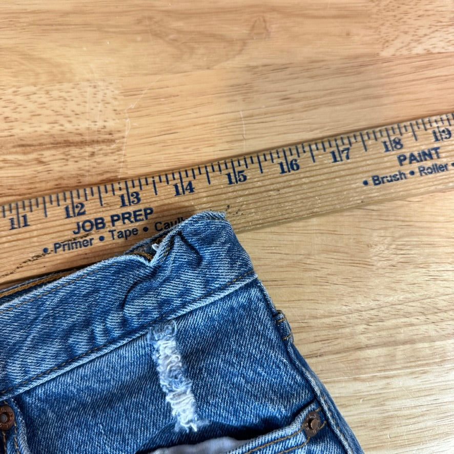 Levi's Womens 29x27 Distressed Jeans