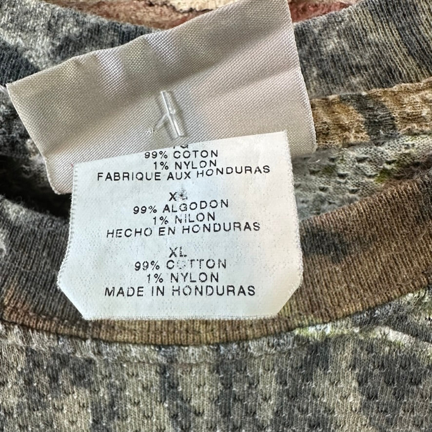 Vintage Mossy Oak Camo Mens XL T-Shirt Short sleeve pocket tee