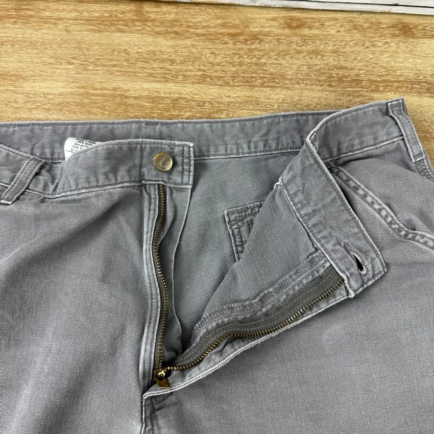 Carhartt B283 CHR Shorts Mens 38 Relaxed fit canvas Gray 9.5" ins Casual Utility