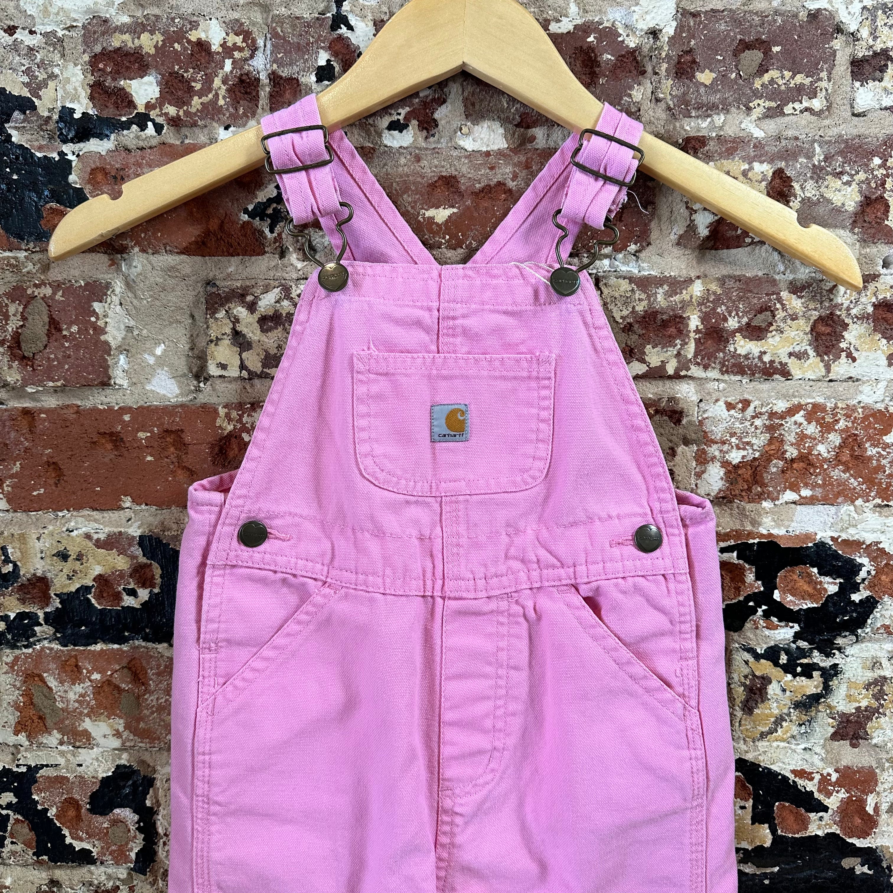 Carhartt Pink Bibs Girls 3T