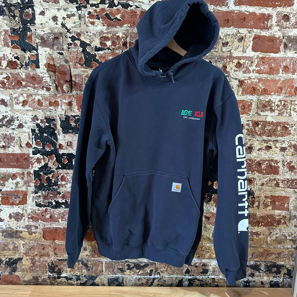 Carhartt Navy Blue Hoodie Mens Medium