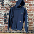 Carhartt Navy Blue Hoodie Mens Medium