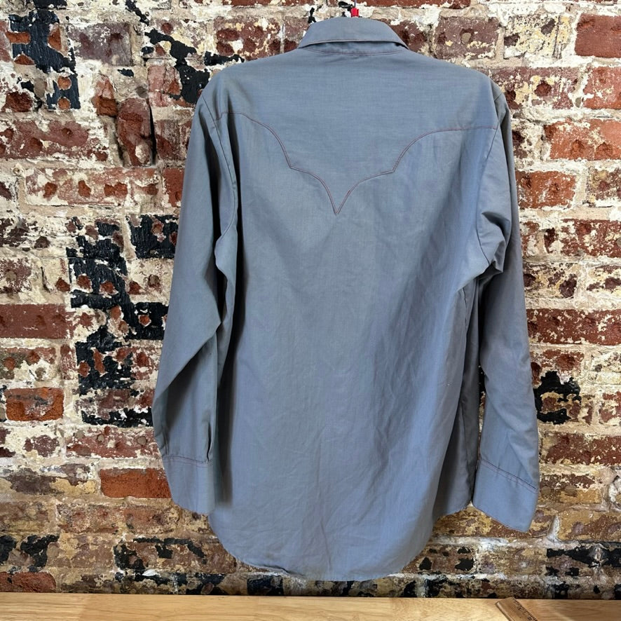 VTG Rockmount Men's Large Gray Western Shirt