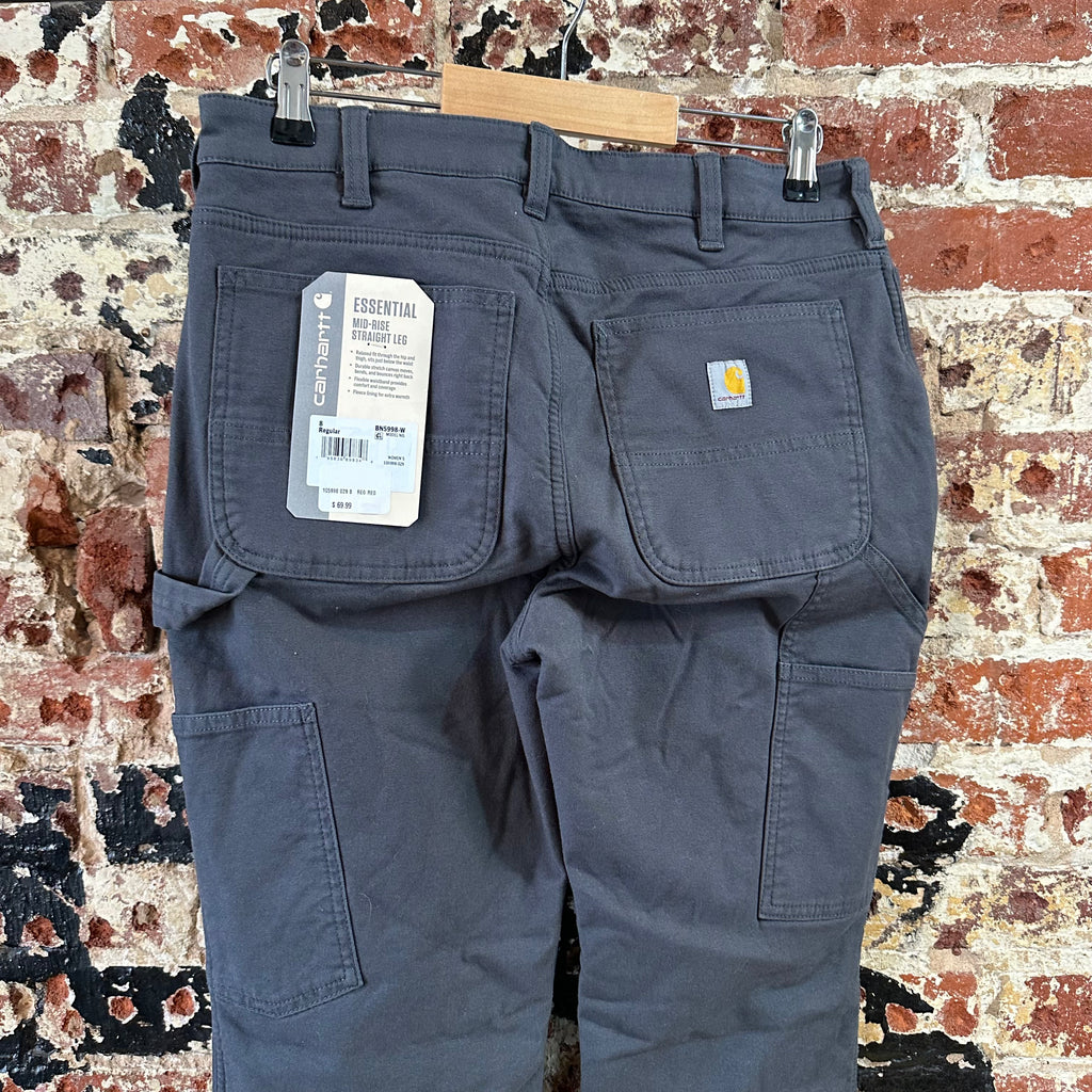 Carhartt Womens 8 Gray Lined Essential Pants NEW