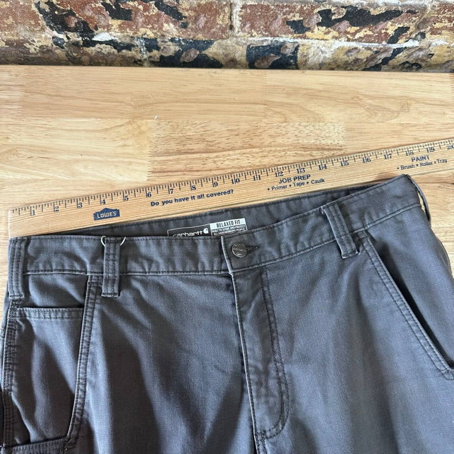 Carhartt Mens 34x32 Gray Cargo Pants