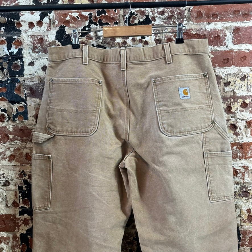 Carhartt B01 BRN Mens 38x32 Double Knee Pants