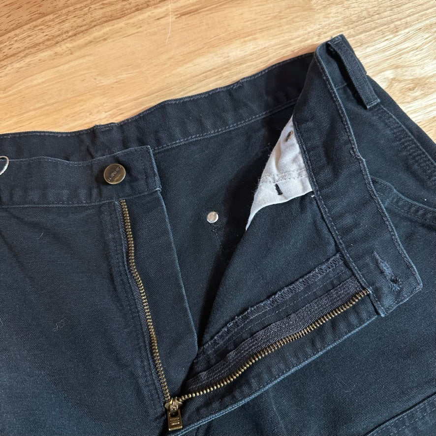 Carhartt B136 BLK Mens 35x30 Double Knee Pants
