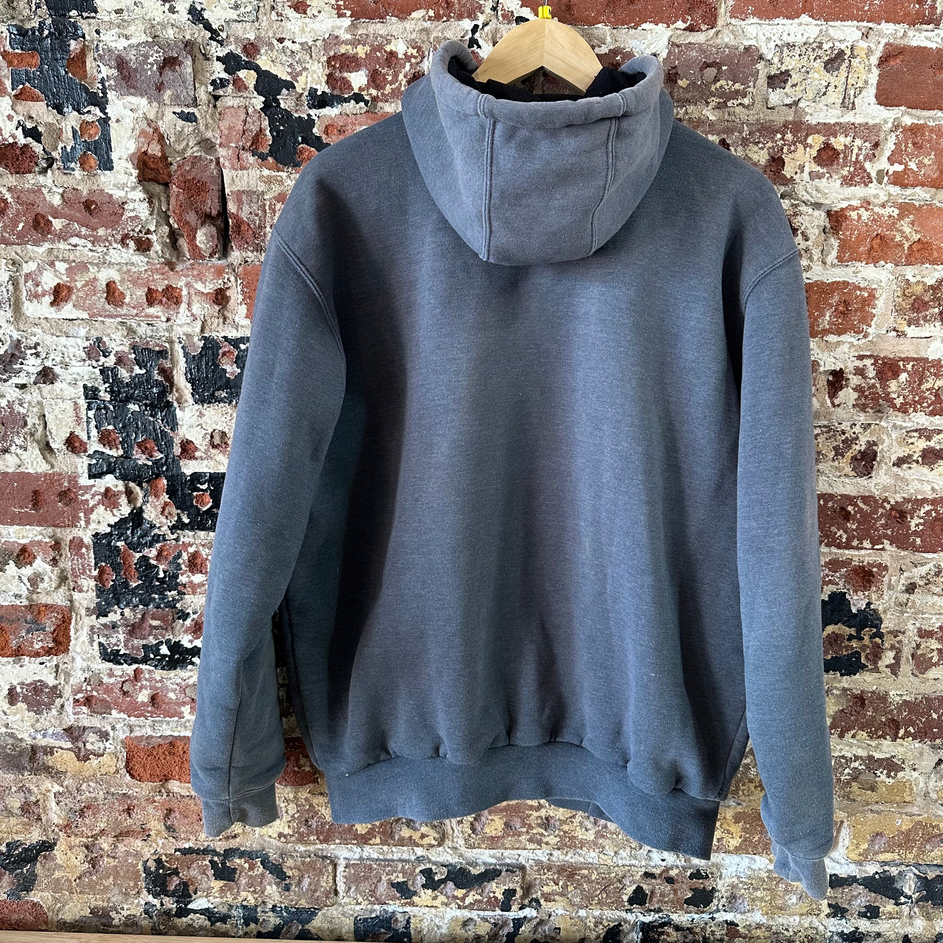 Carhartt J149 CHH Hoodie Full Zip Sweatshirt Gray Mens Size Medium Heavy Work