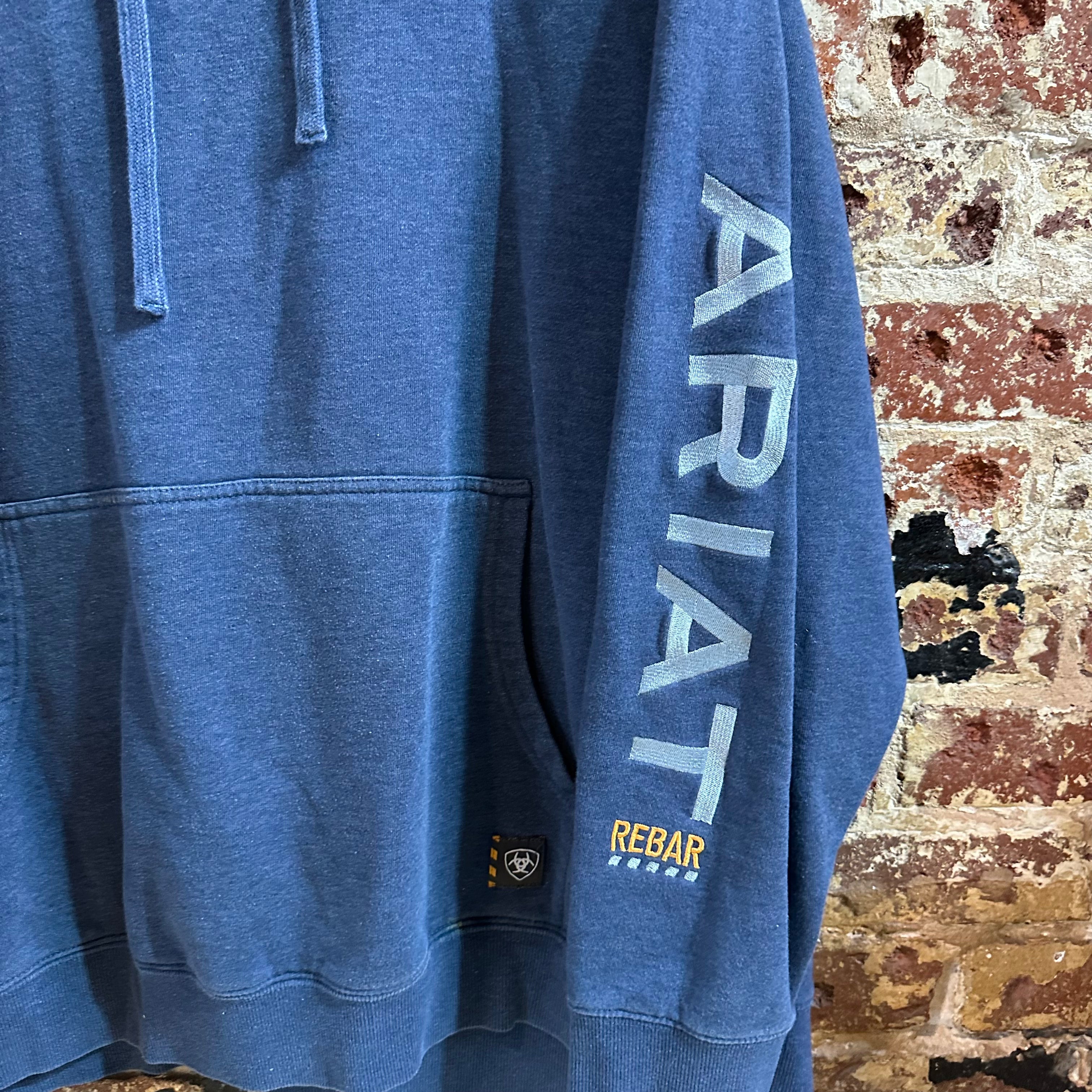 Ariat Rebar Blue Hoodie 2XL