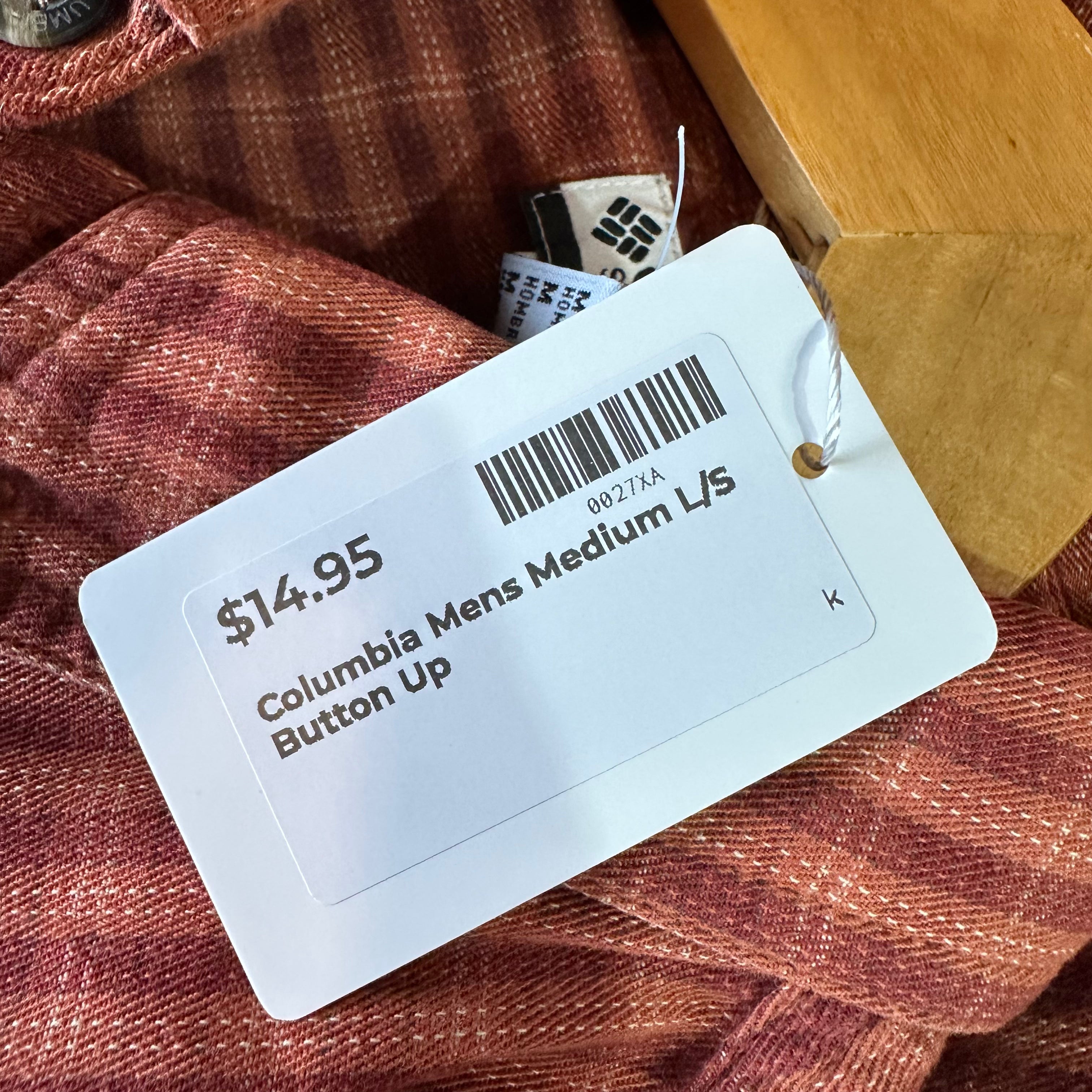 Columbia Mens Medium Button Up Shirt