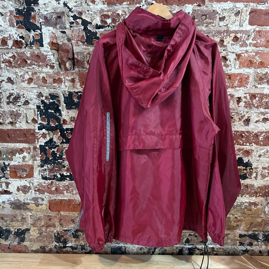 VTG Red Oak Mens Large REd Windbreaker
