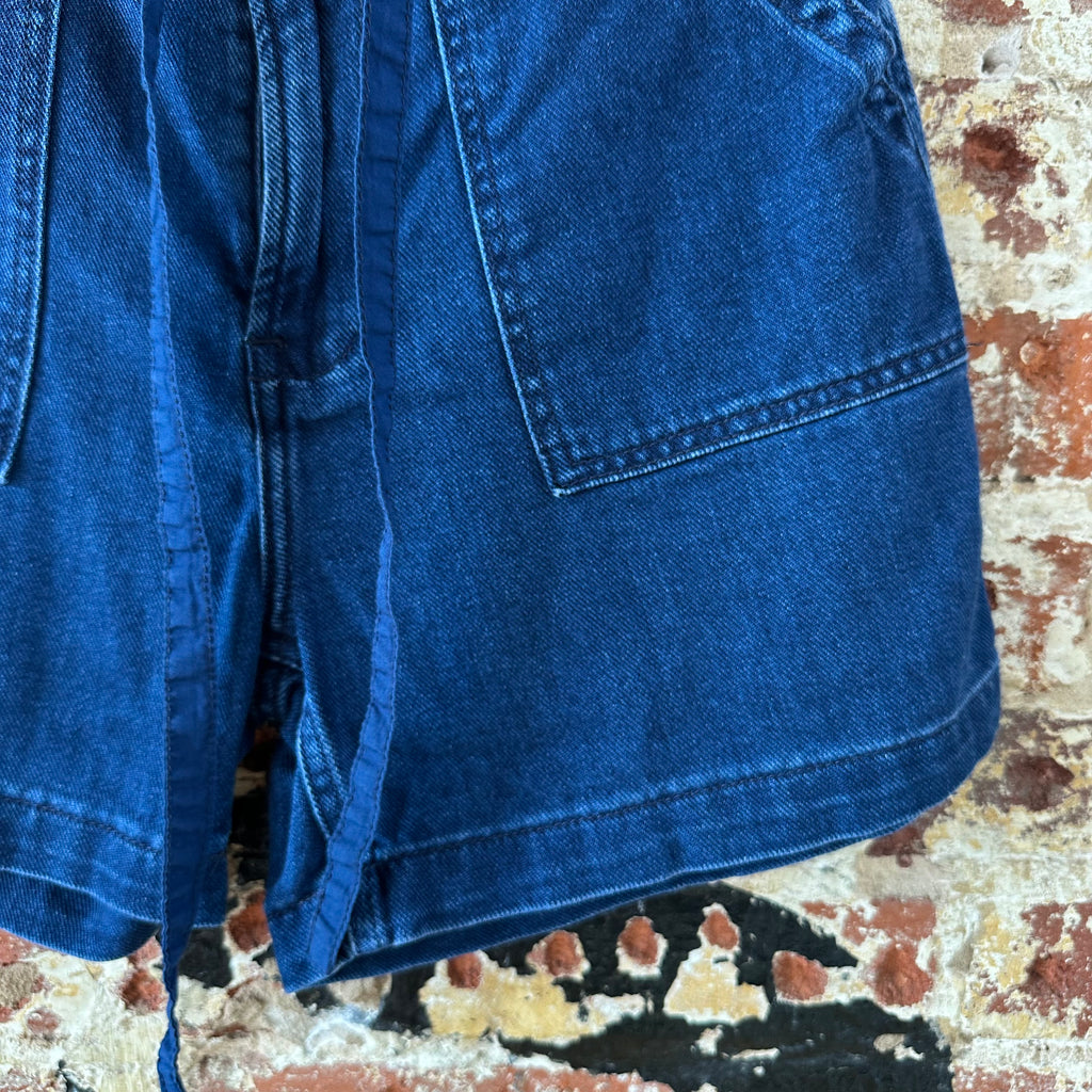 Lucky Brand belted Jeans Shorts Women's 26 Blue Denim High waisted