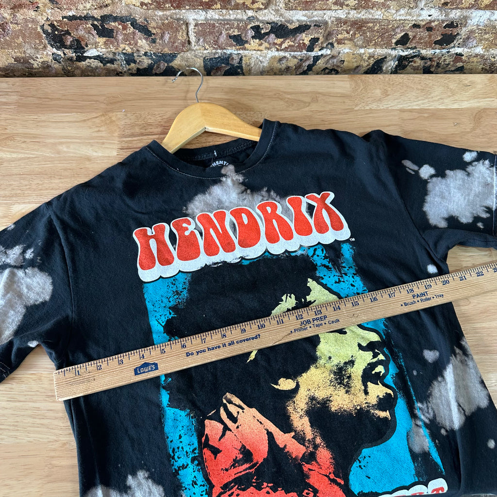 Hendrix Live in Concert Band Tee T Shirt Size Medium Black S/S