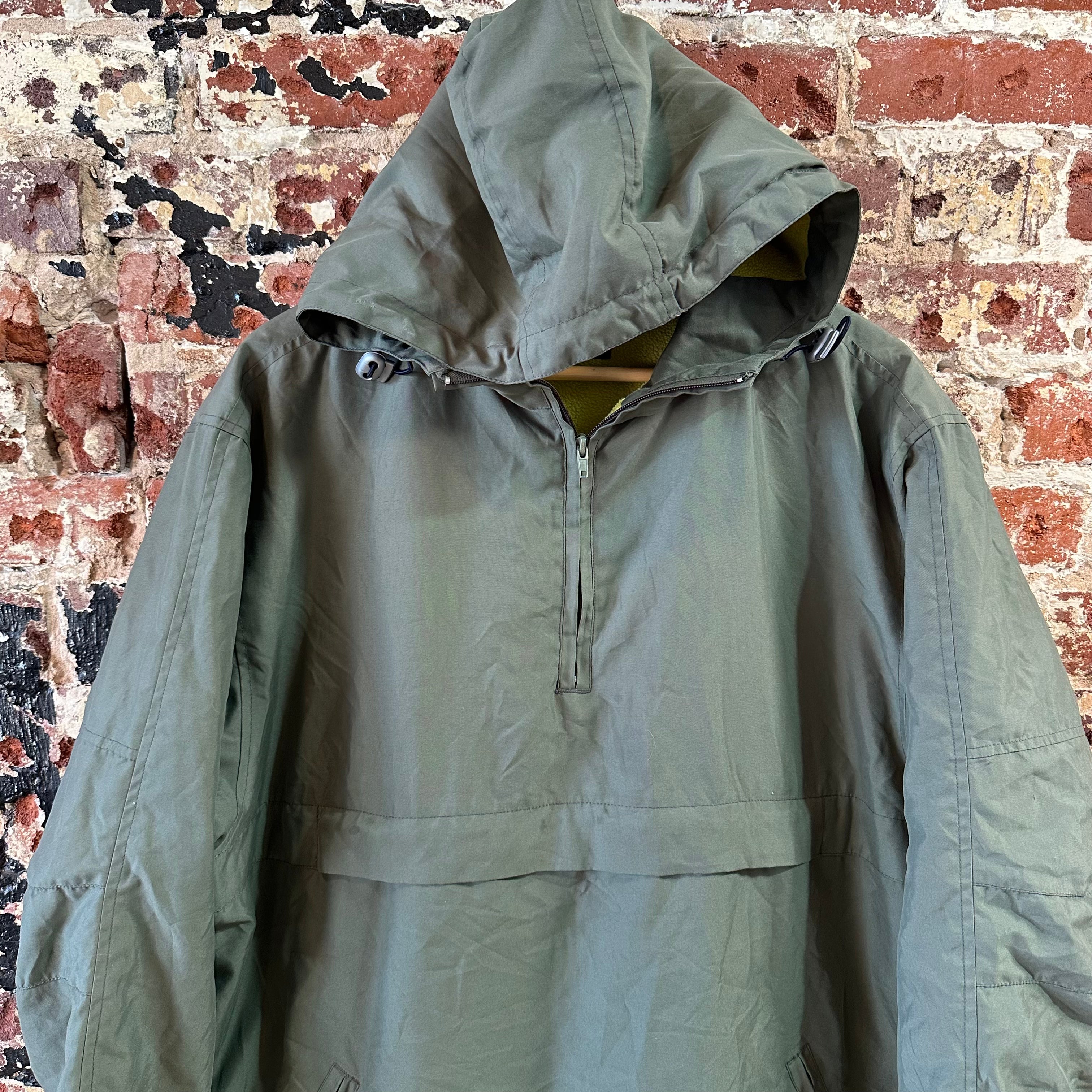 VTG Quiksilver Men's Large 1/4 Pullover Green