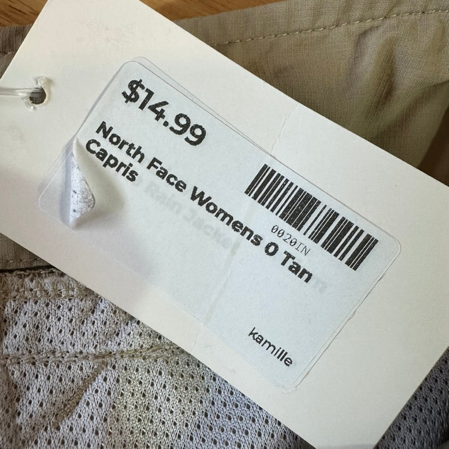 North Face Womens 0 Tan Capris