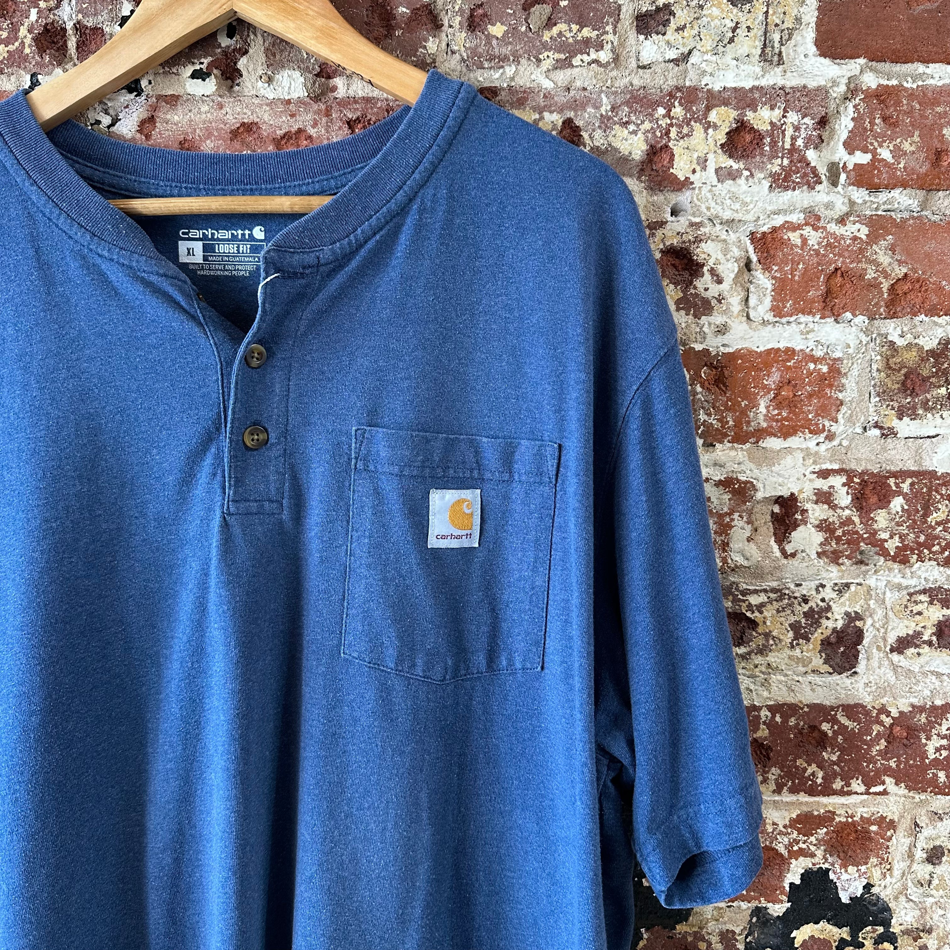 Carhartt Mens Large Henley S/S T-Shirt