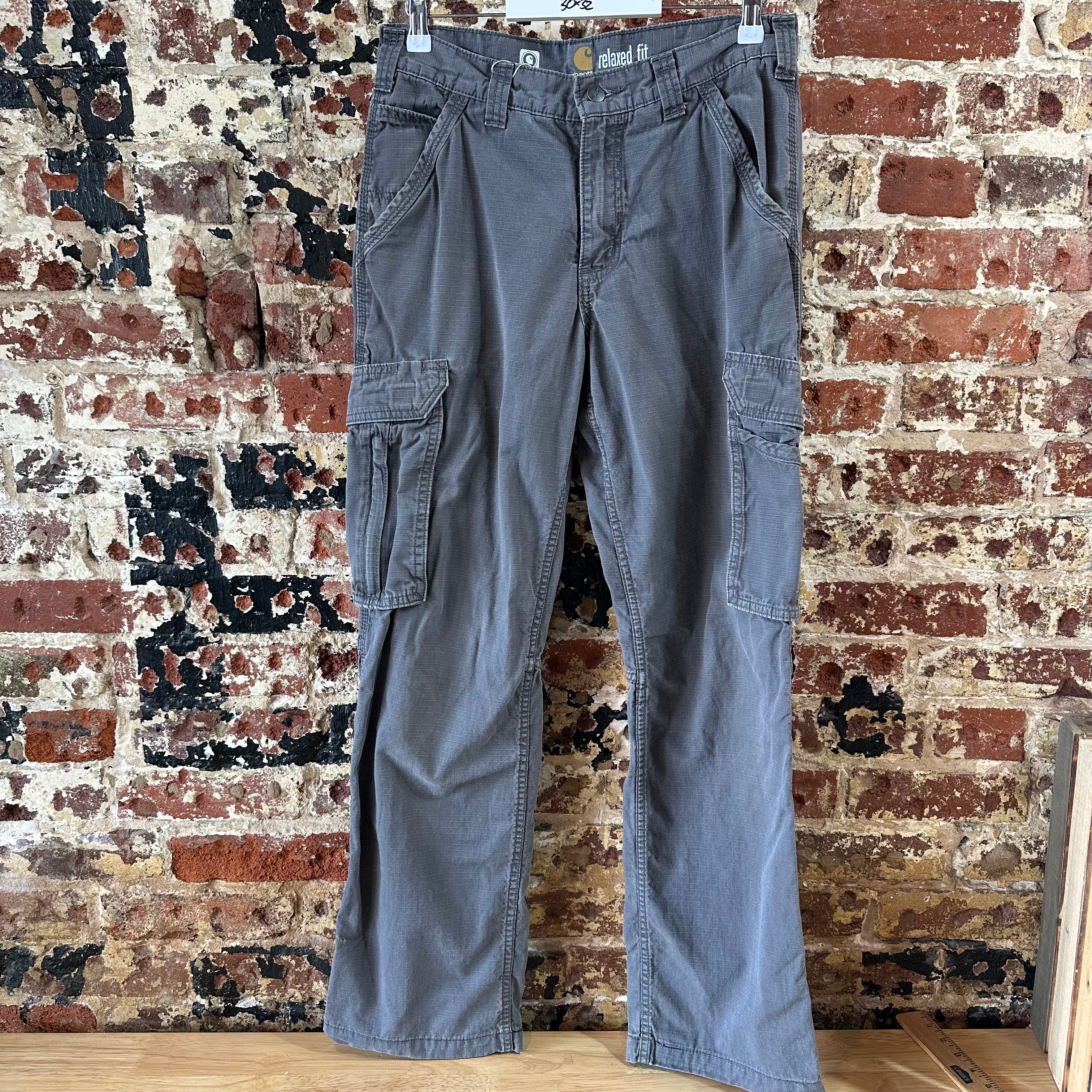Carhartt Mens 30x32 Gray Cargo Pants
