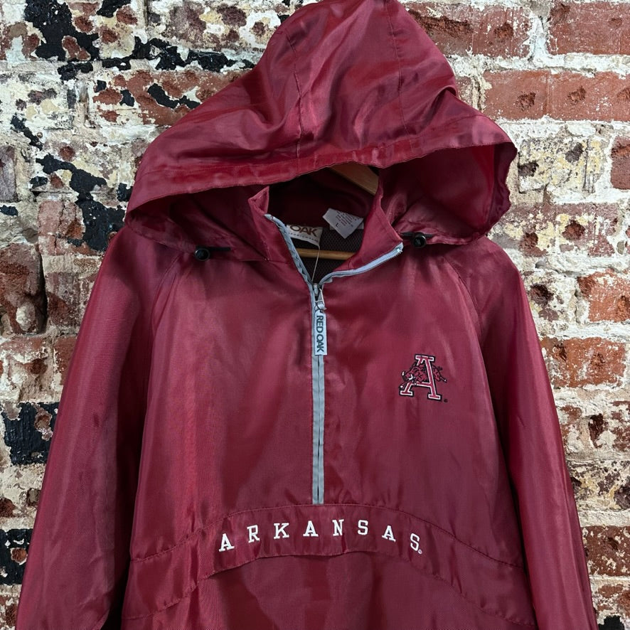 VTG Red Oak Mens Large REd Windbreaker