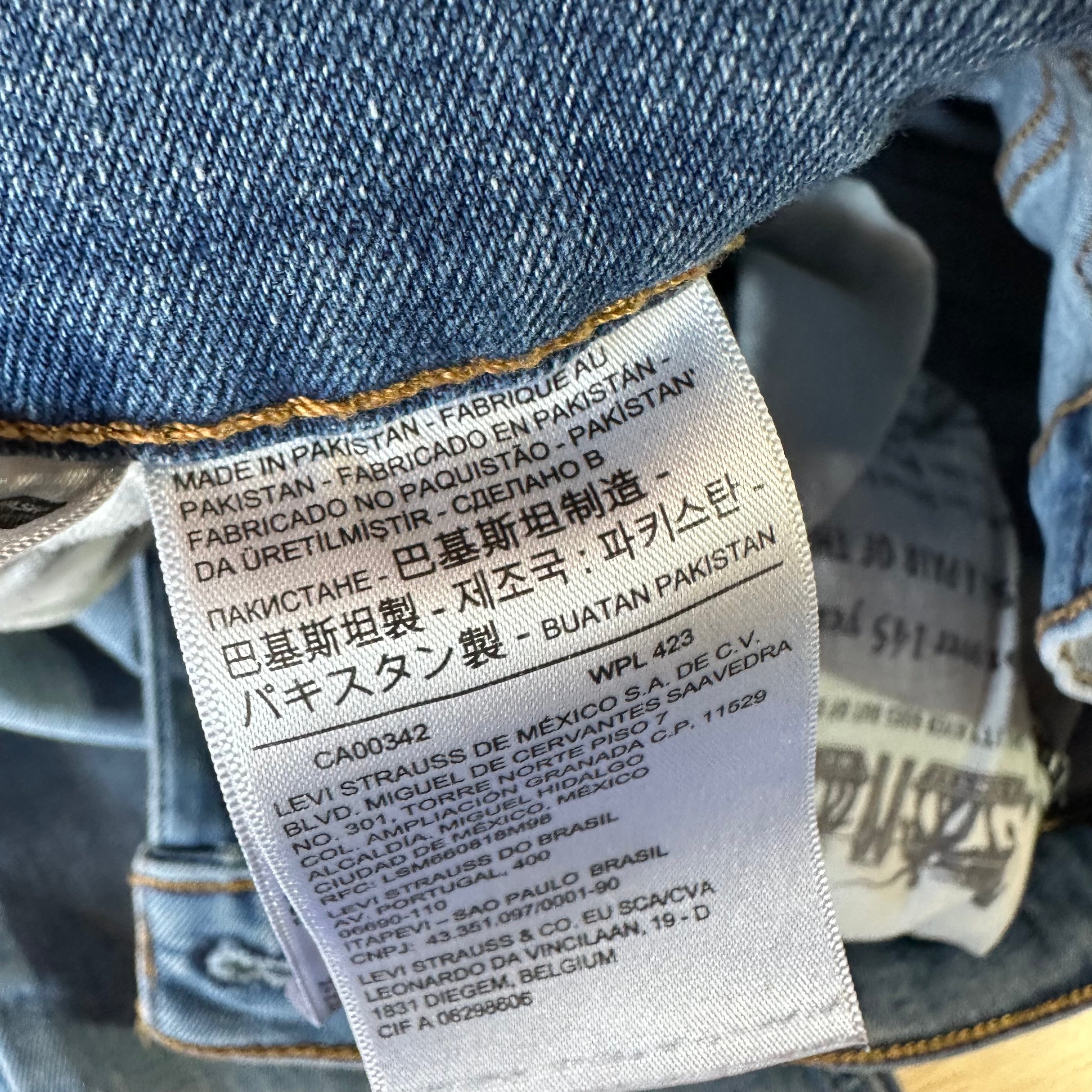 Levi's 512 Mens 29x32 Blue Jeans