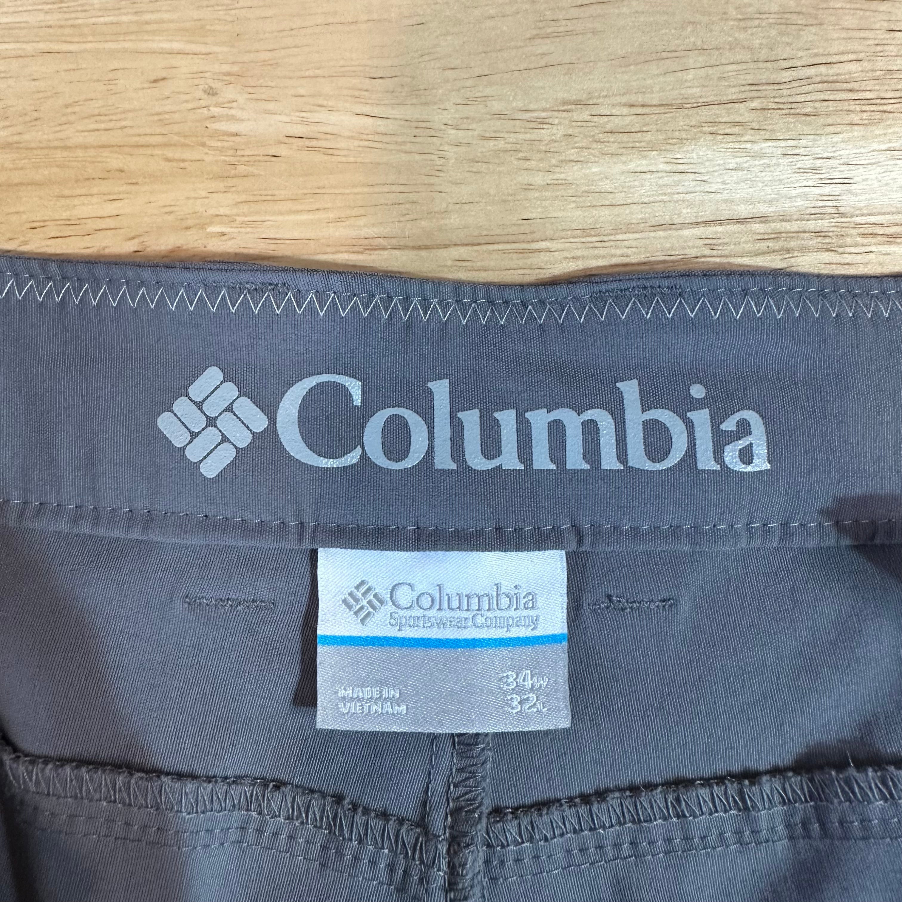 Columbia Mens 34x32 Gray Pants