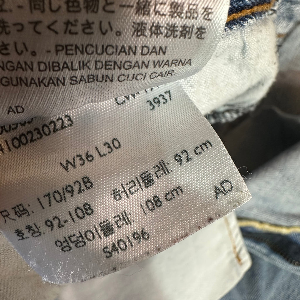 Levi's 505 Mens 36x30 Blue Jeans