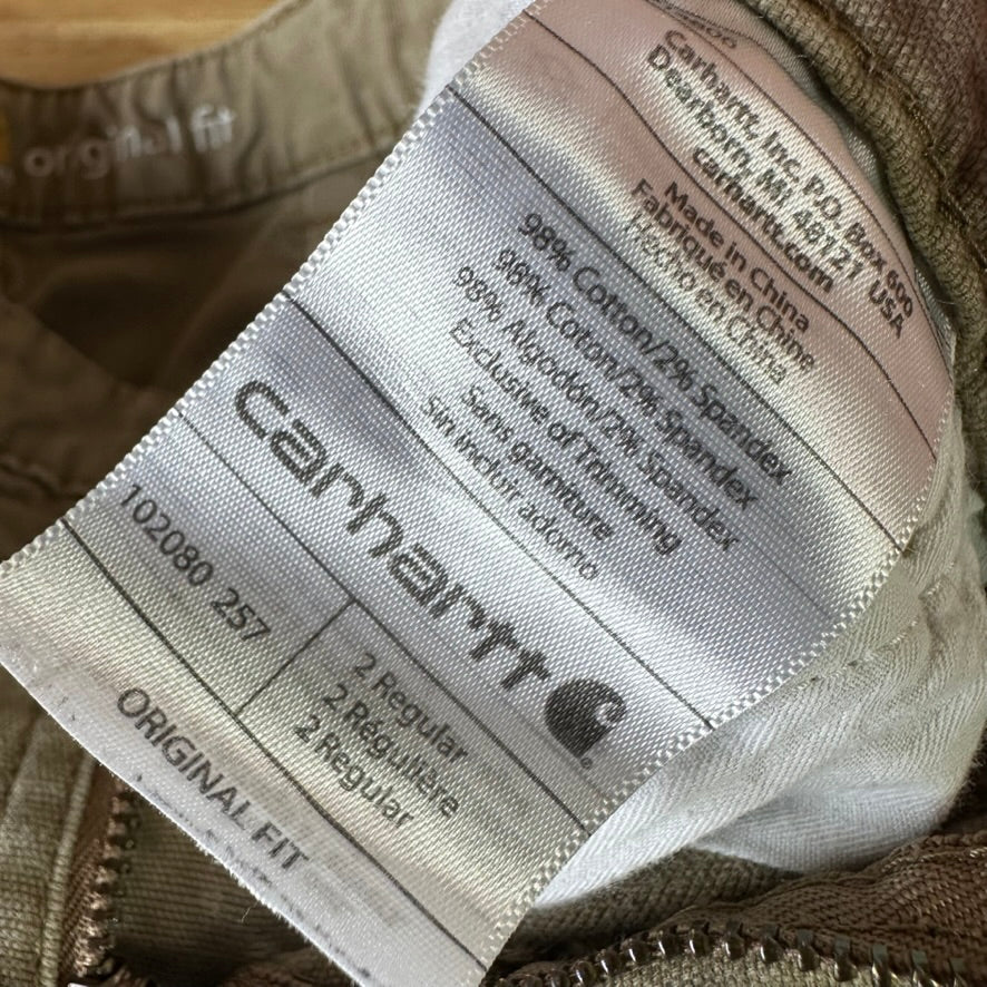 Carhartt Womens 2 Tan Pants