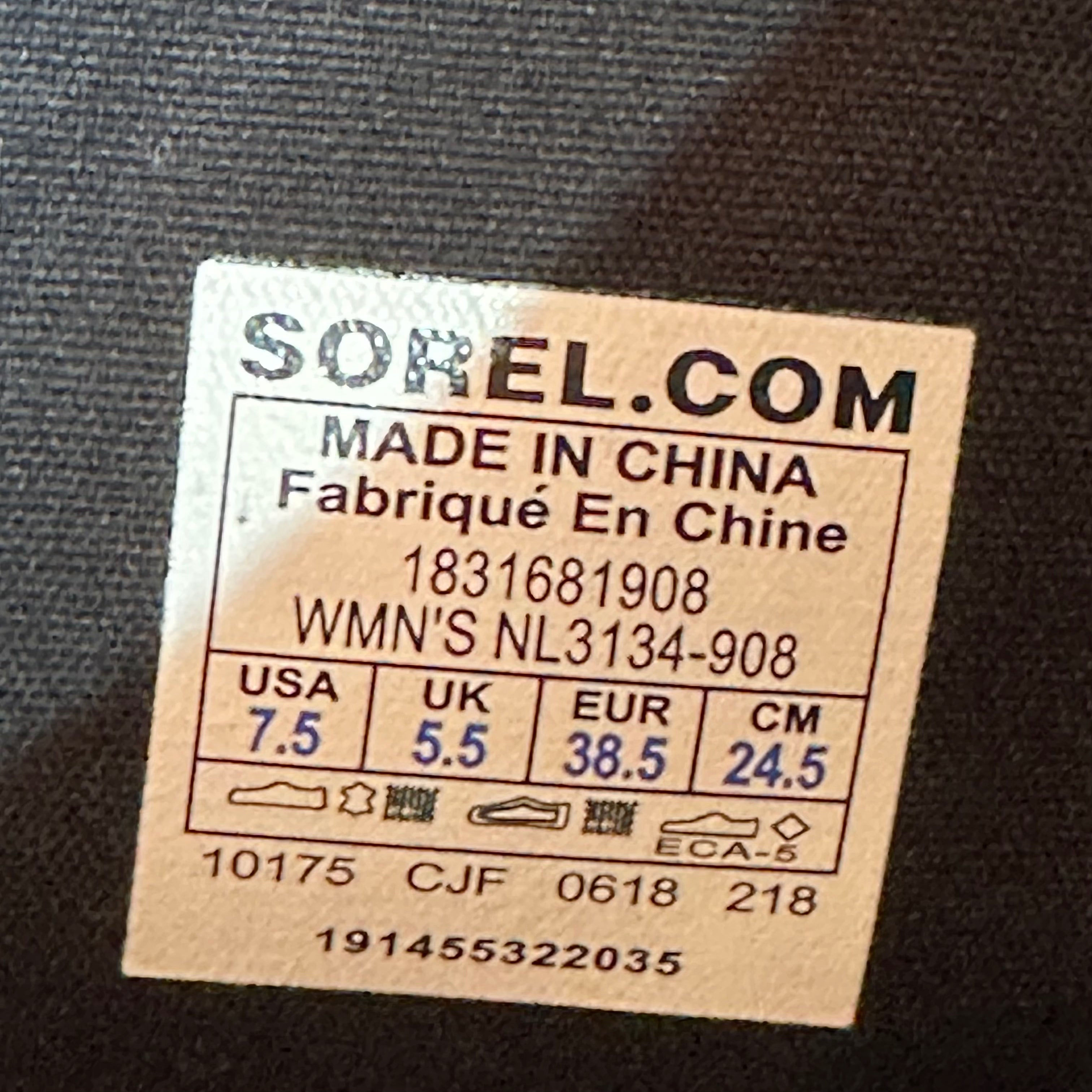 Sorel Womens AINSLEY CATTAIL TALL Leather Waterproof Boots Sz 7.5 Brown