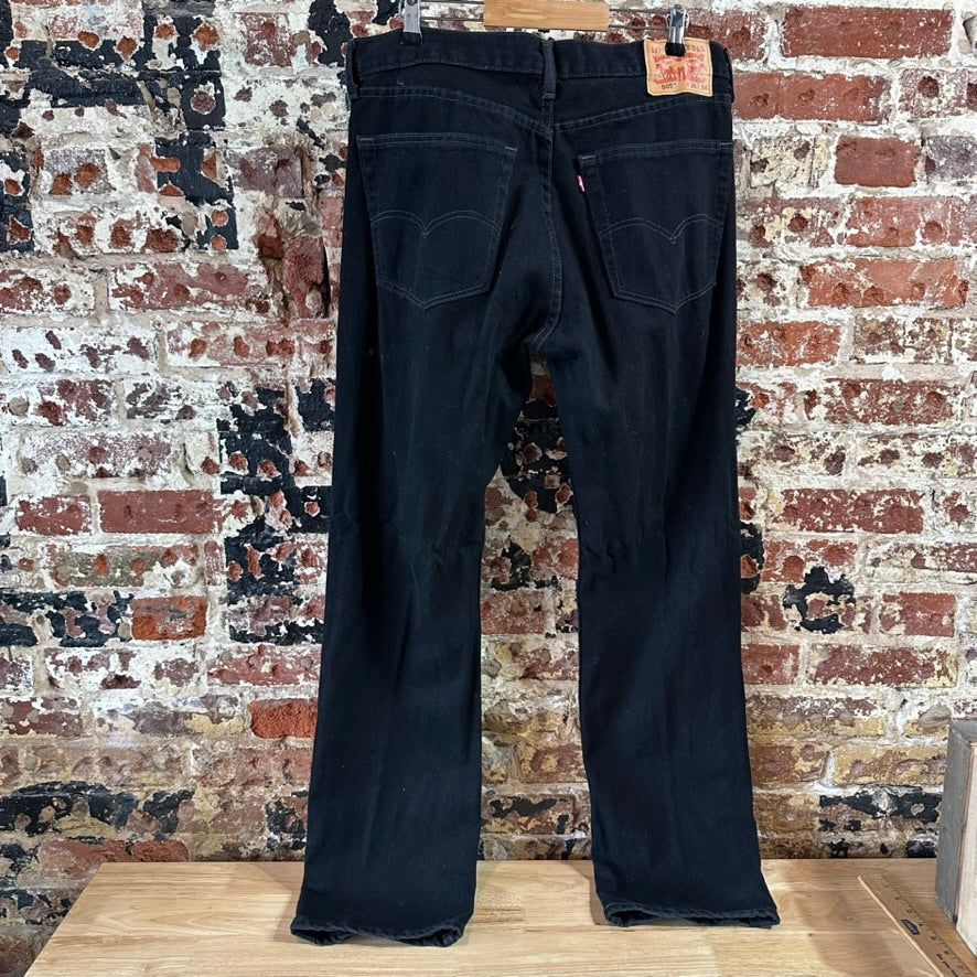 Levi's 505 Mens 36x34 Black Jeans