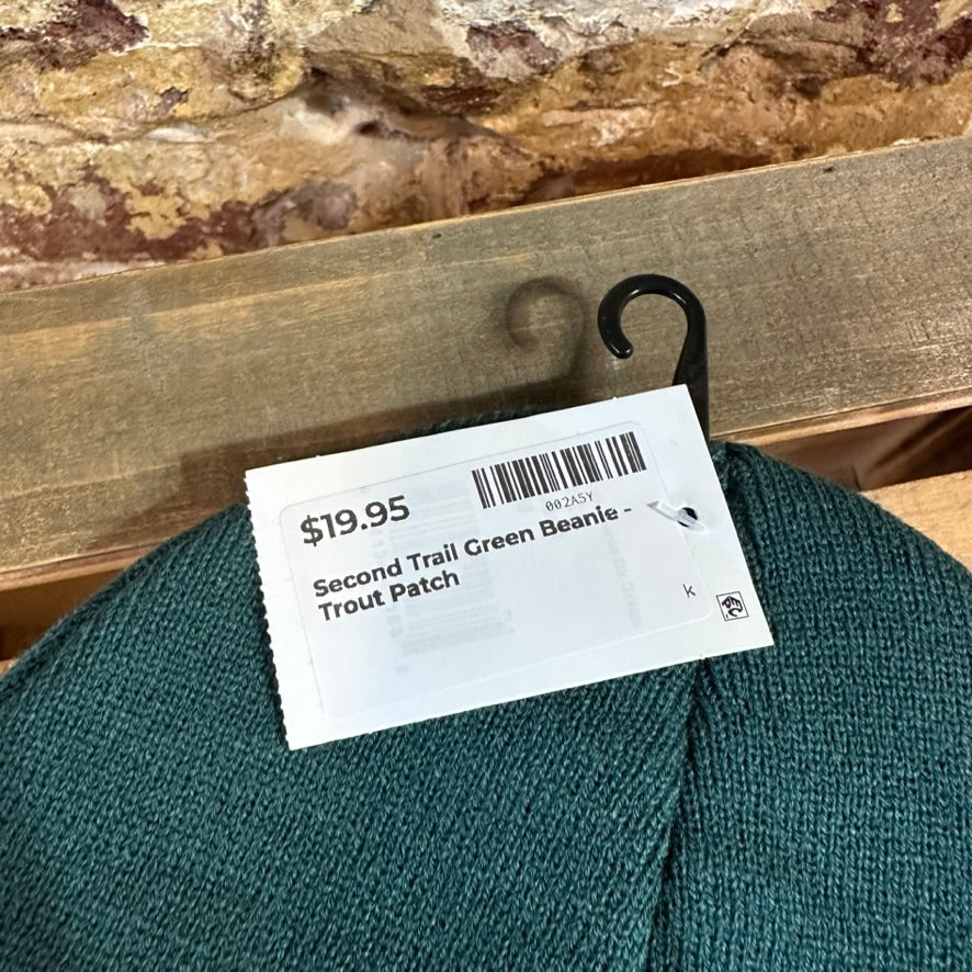 Trout Fishing Green Beanie New