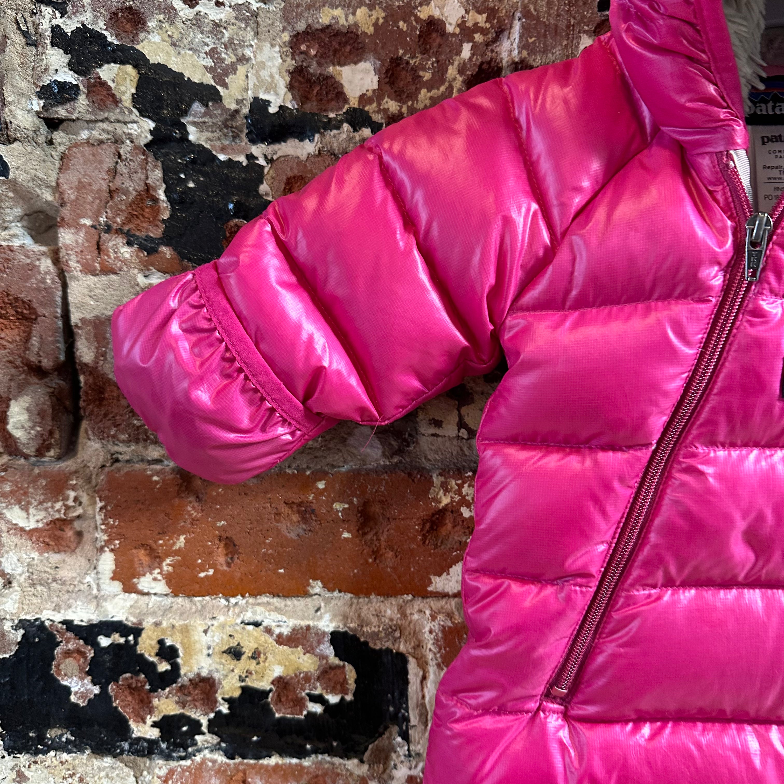 Patagonia Infant Hi-Loft Down Sweater Bunting Puffer Pink Size: 0 months Newborn