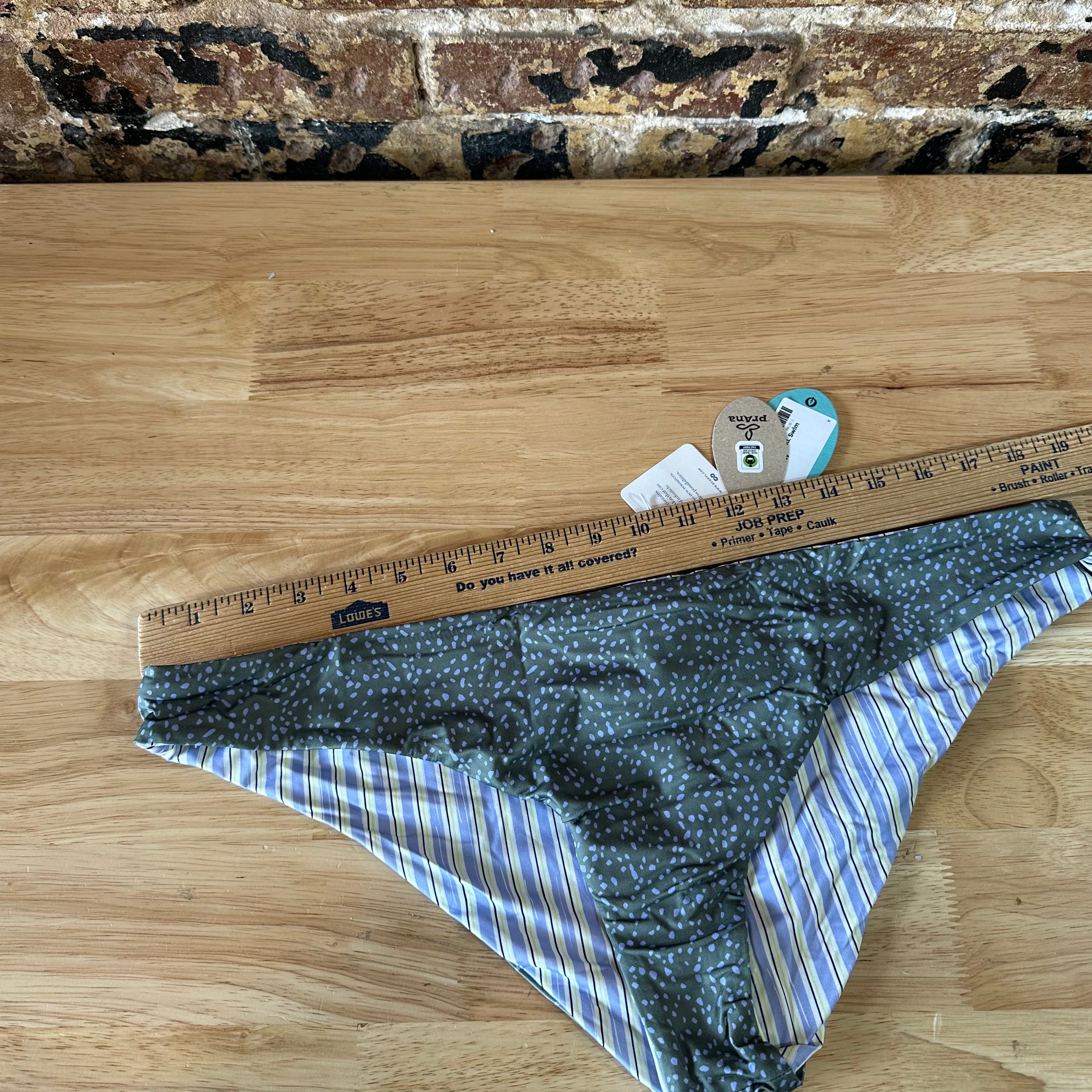 Prana Bottom Bikini Women's XL Reversible Quick Dry New Purple Gray