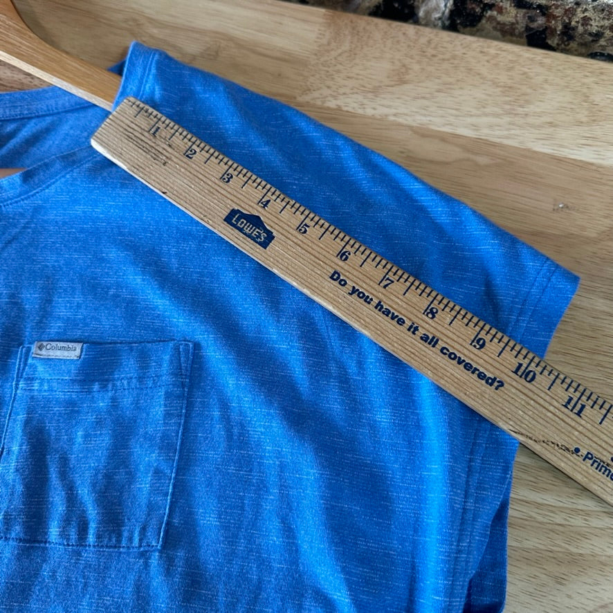 Columbia Women's 1X Short Sleeve Blue T-Shirt