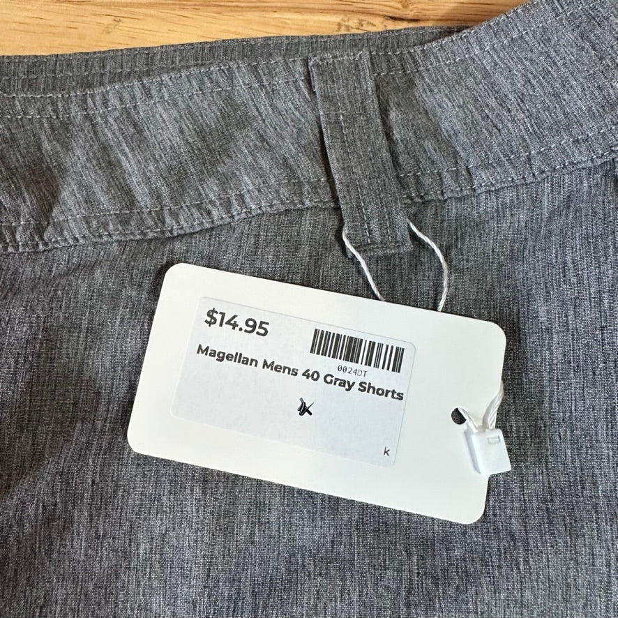 Magellan Outdoors Shorts Mens 40 Gray Fishing Outdoor Hiking 9.5" inseam