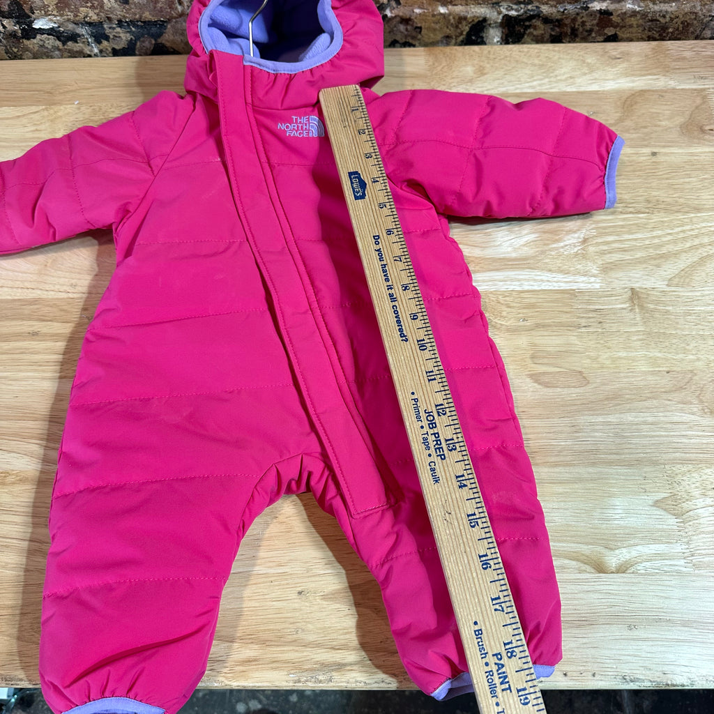 The North Face Baby Girl Pink Winter Snowsuit Overall Size 0-3M months