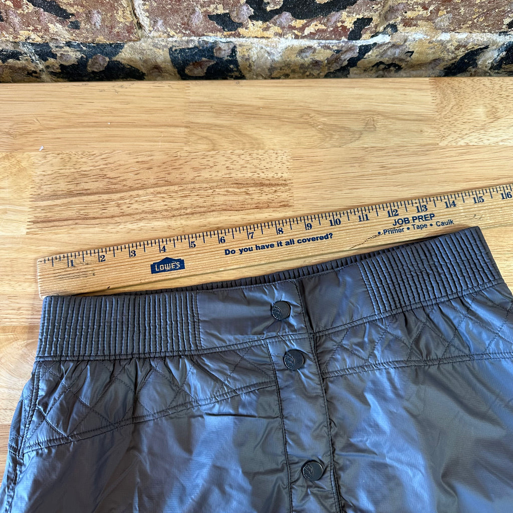 Stio Womens Small Snap Front Insulated Skirt Gray Gorpcore Outdoor
