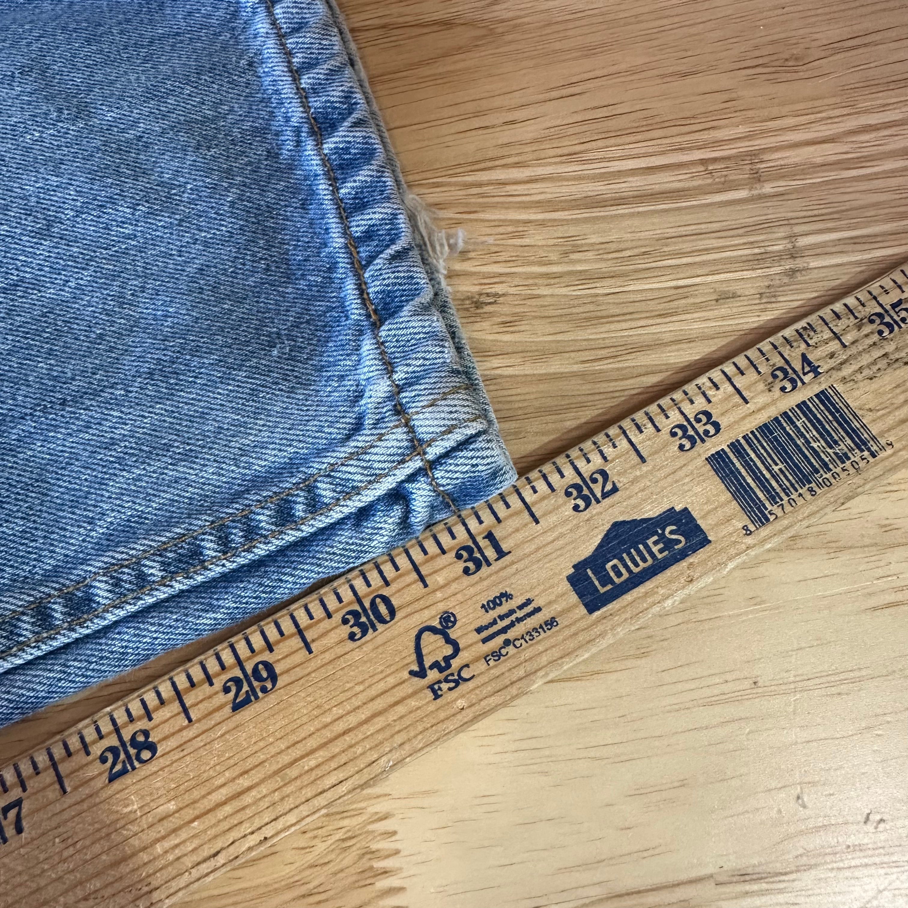 Vintage Levis 505 Jeans Mens 38x32 Regular Zip fly Blue denim Levi's 2001 y2k