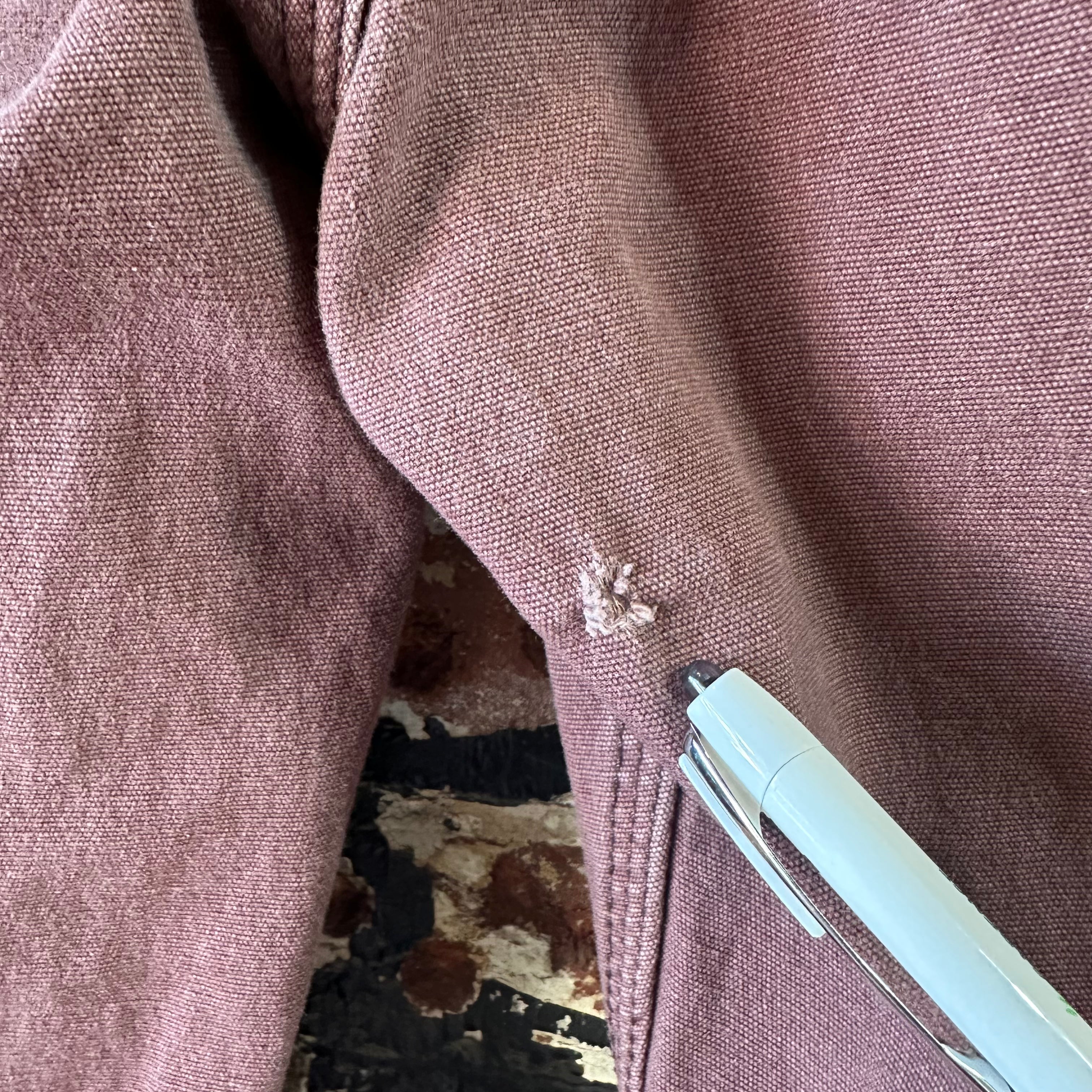 Carhartt Canvas Straight Fit Work Pants Reddish Mens 34x34