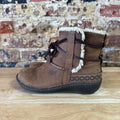 Ugg Australia Cove La Jolla Women's Size 8 Brown Leather Shearling Boots