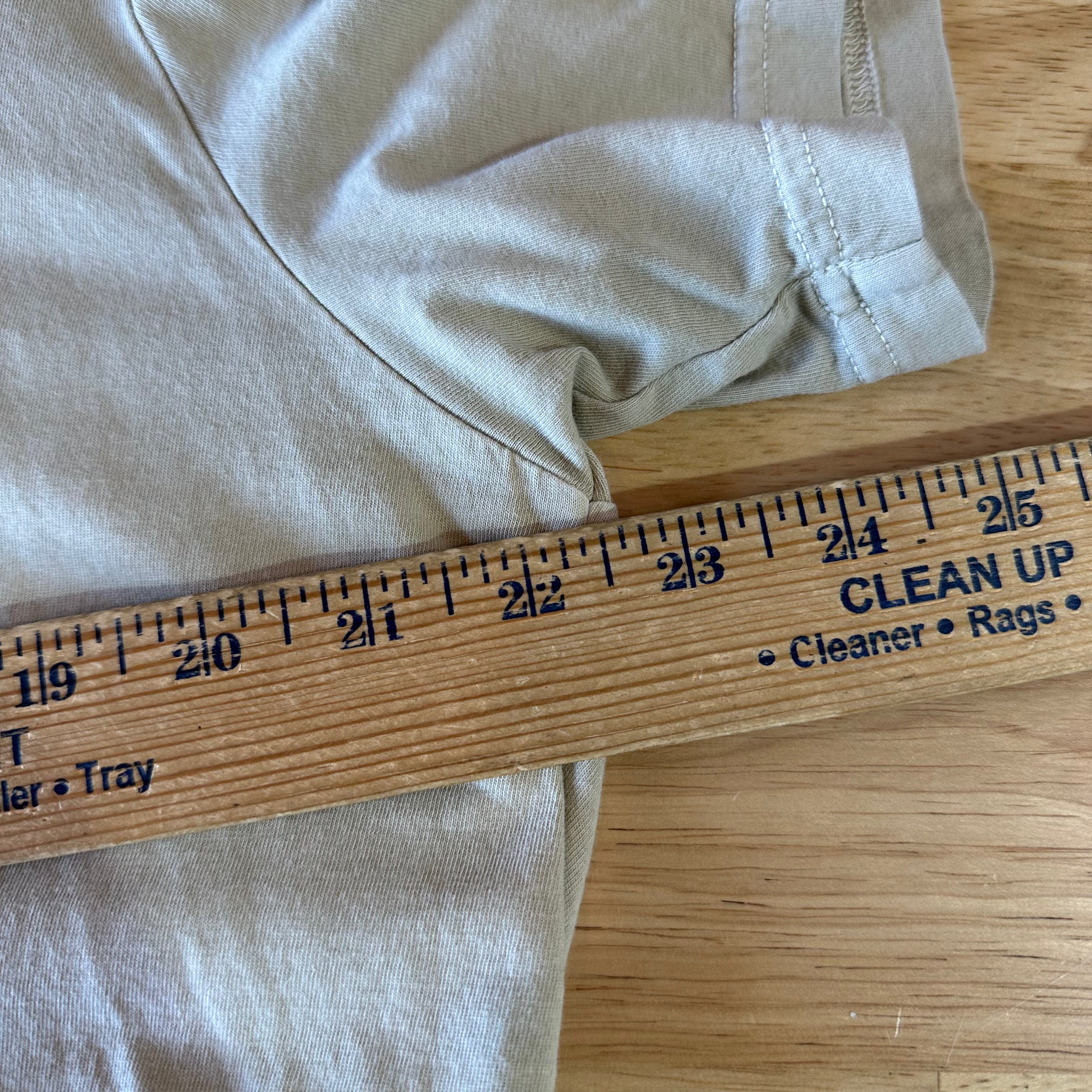 American Eagle Mens Large Live in T-Shirt Tan Super Soft S/S Hawaiian