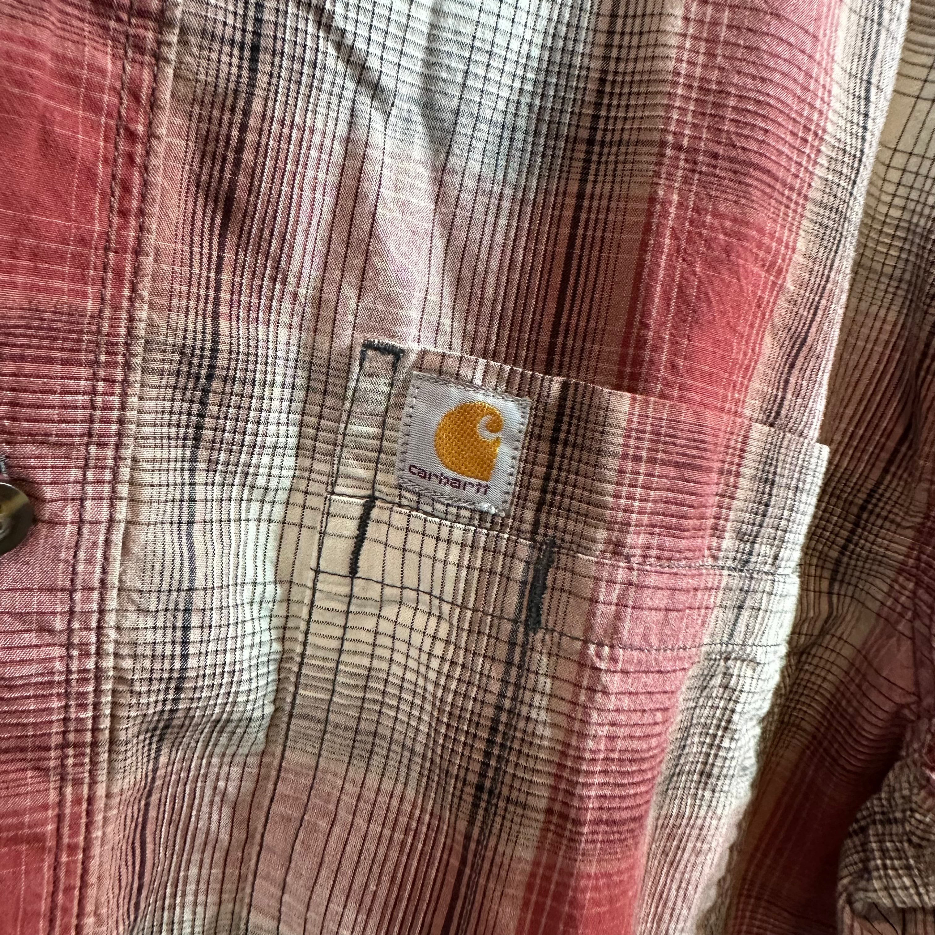 Carhartt Mens XL Short Sleeve Button Up